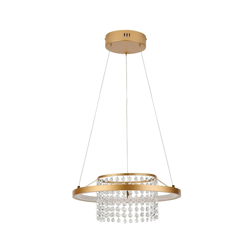 Suspensie LED Special KL142107, 26 W, 1920 lm, lumina neutra, auriu, modern
