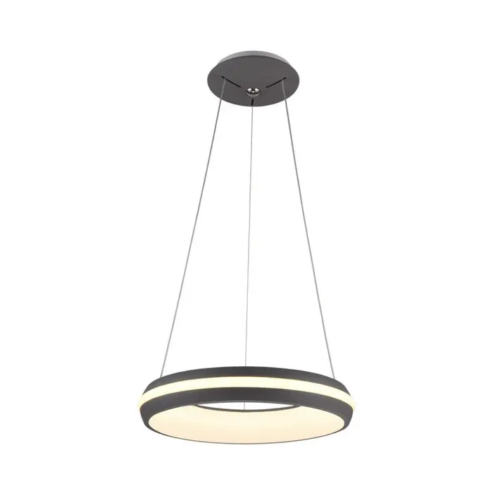 Suspensie LED Striped SP1 KL151038, 100 W, lumina calda / neutra / rece, gri + alb, modern