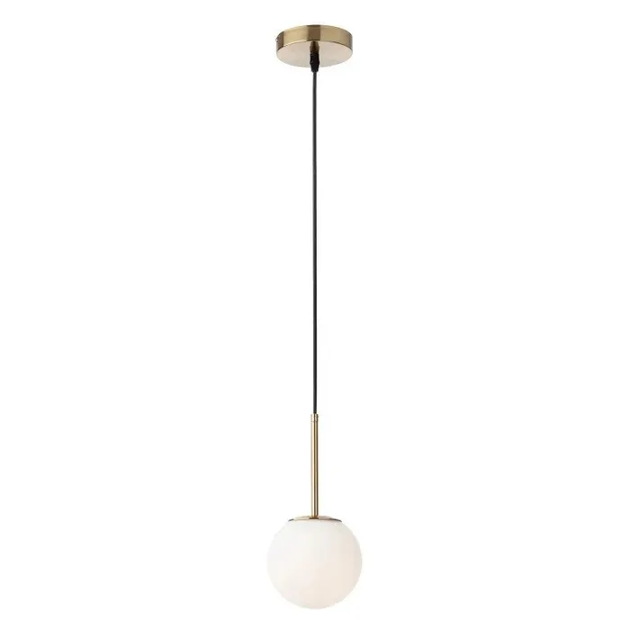 Suspensie Niva 01-2623, 1 x E14, auriu + alb opal, modern