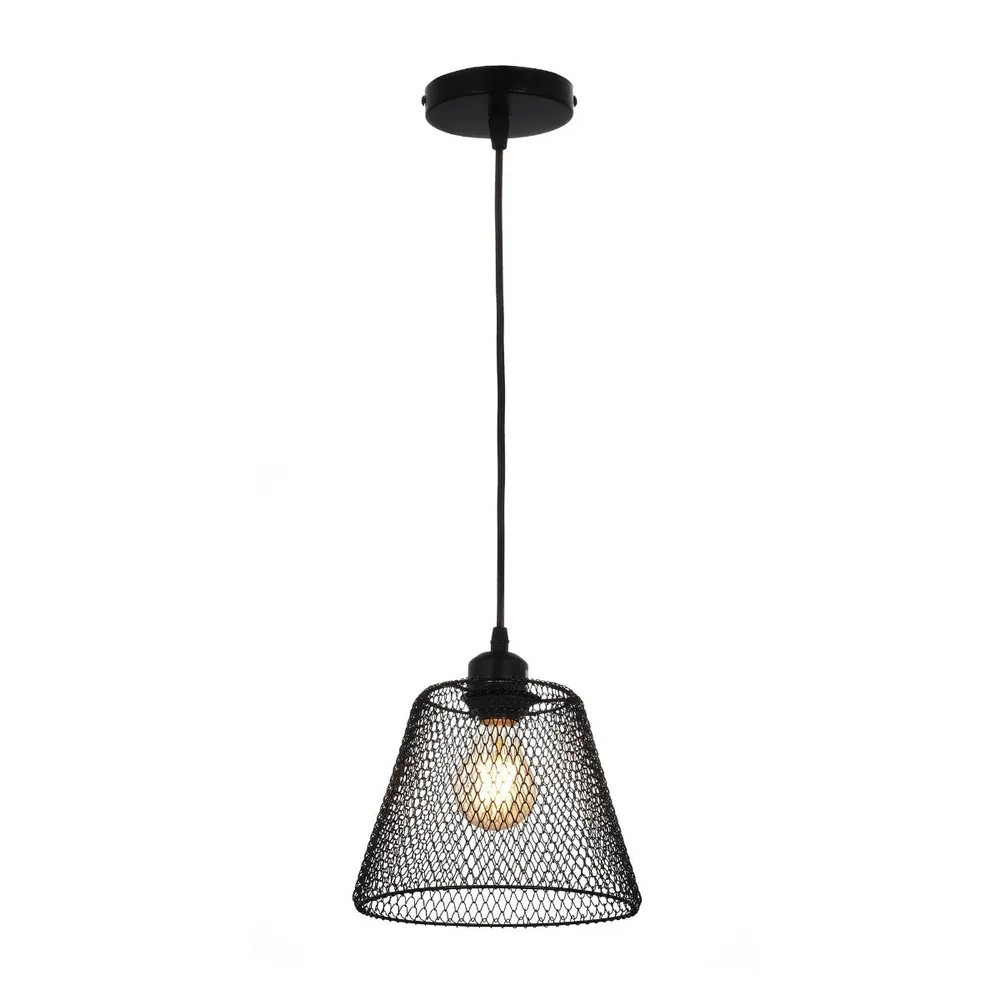Suspensie Pendul Loana KL111158, negru, metal, 1 x E27, interior