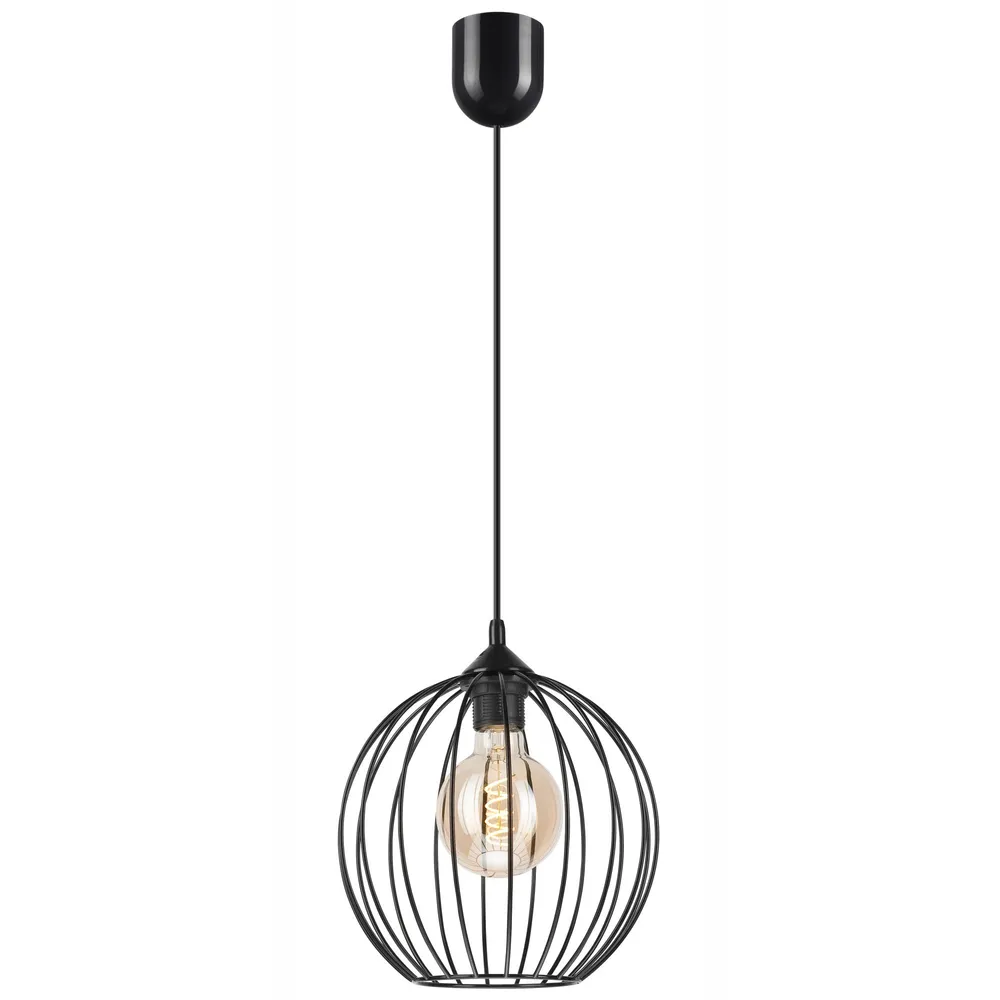 Suspensie Zoya 45160, 1 x E27, negru, modern