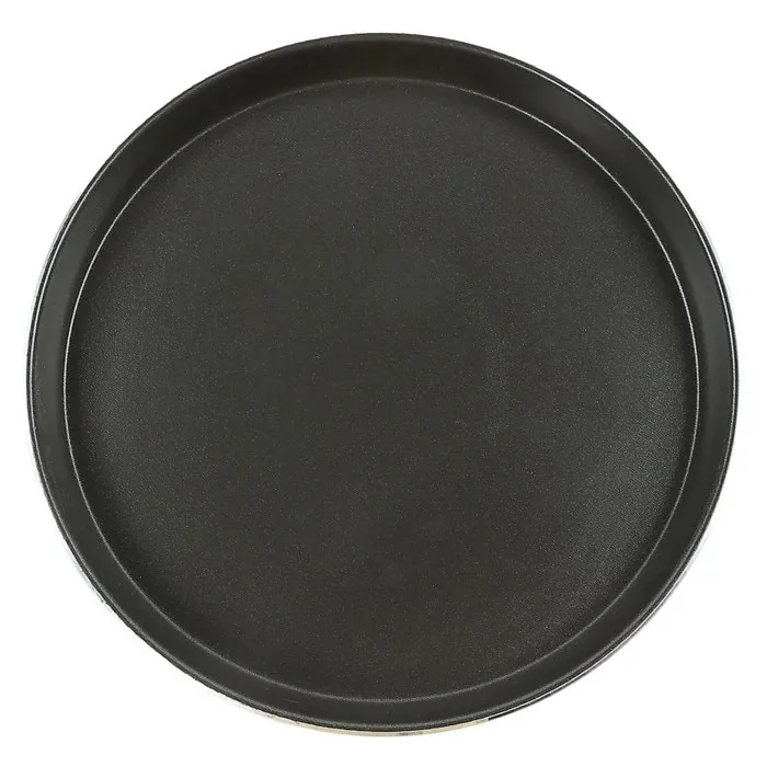 Tava cuptor cu microunde, Whirlpool, rotunda, negru, diametru 27 cm