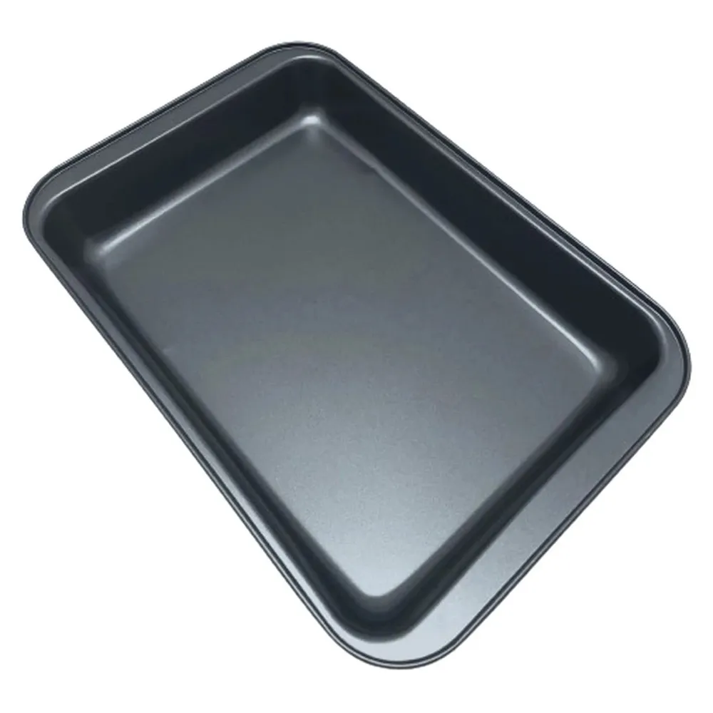 Tava cuptor, Kasemi, cu acoperire teflon, dreptunghiulara, negru, 37 x 25.5 x 5 cm