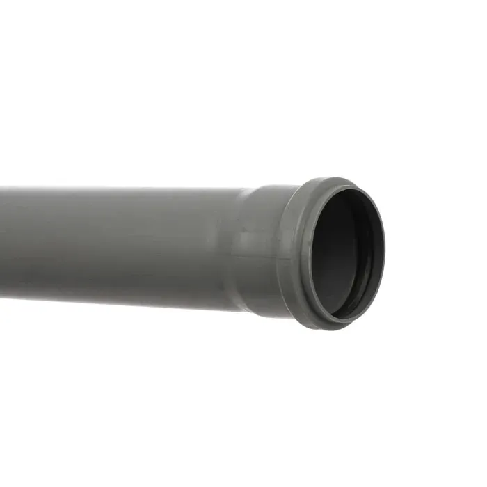 Teava PP pentru scurgere canalizare interioara, cu inel, 75 x 1.9 mm, 0.5 m, gri