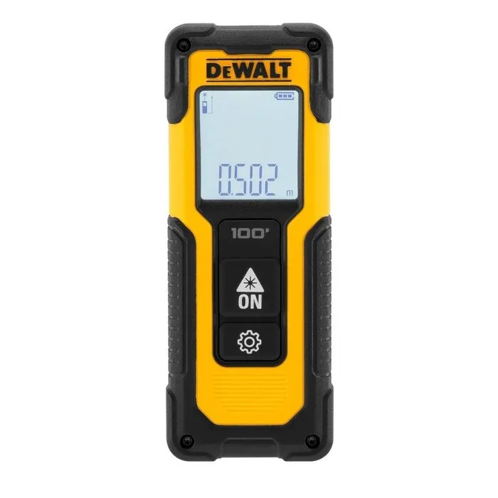 Telemetru digital cu laser, raza de lucru 30 m, precizie +/- 0.3 mm, DeWalt DWHT77100-XJ