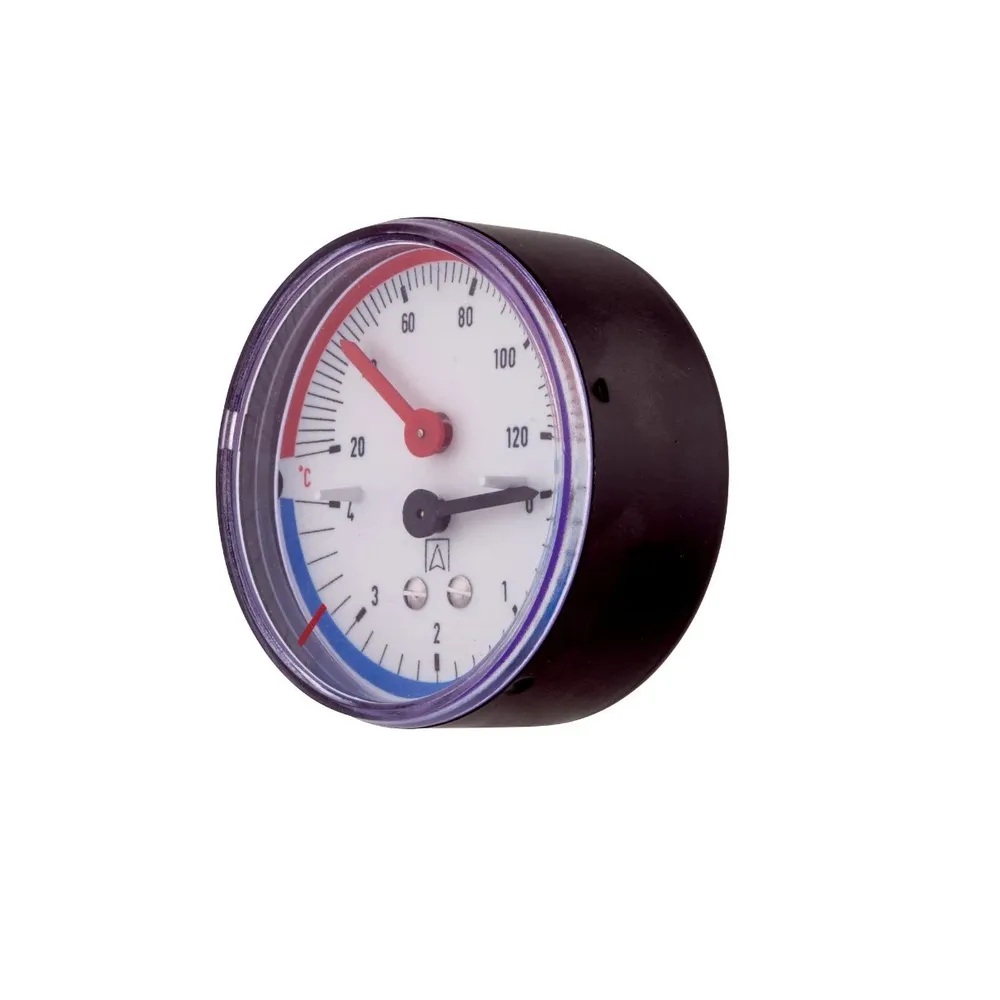 Termomanometru axial Afriso TM80, 1/2", 0-6 bar, 20-120 grade Celsius