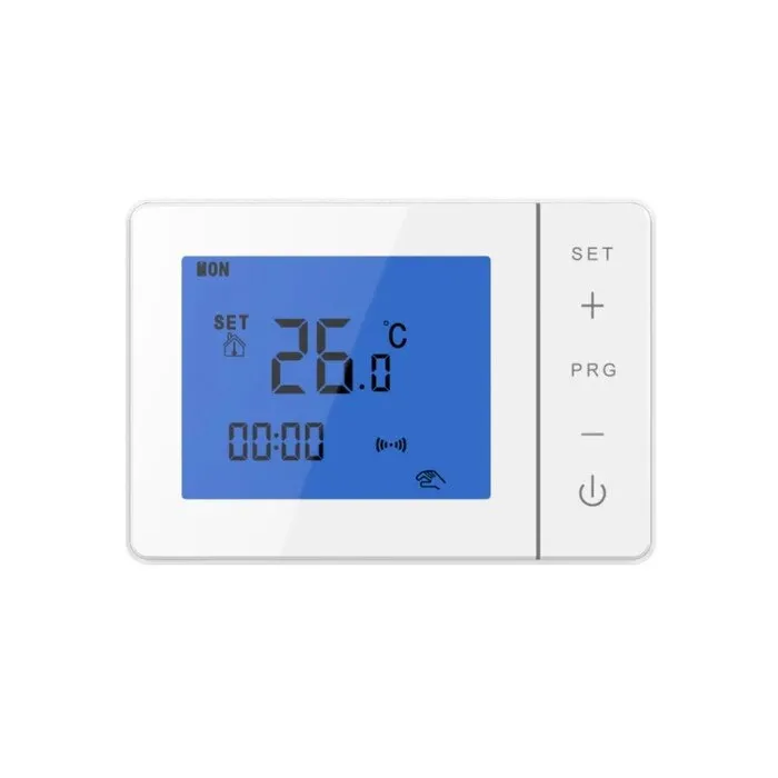 Termostat de ambient pentru centrala, cu fir, Paxton BL-YA01BW, programabil, protectie la inghet, afisaj digital, IP21, alb