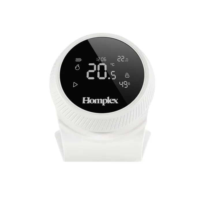 Termostat de ambient pentru centrala, wireless, Homplex NX1, programabil, alb