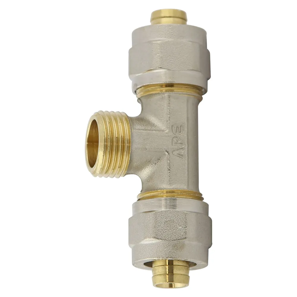 Teu alama, pentru tevi multistrat, FE, 16 mm x 1/2"x 16 mm, 733L