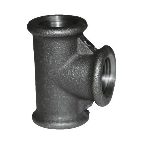 Teu egal, 3/8", negru, fonta maleabila