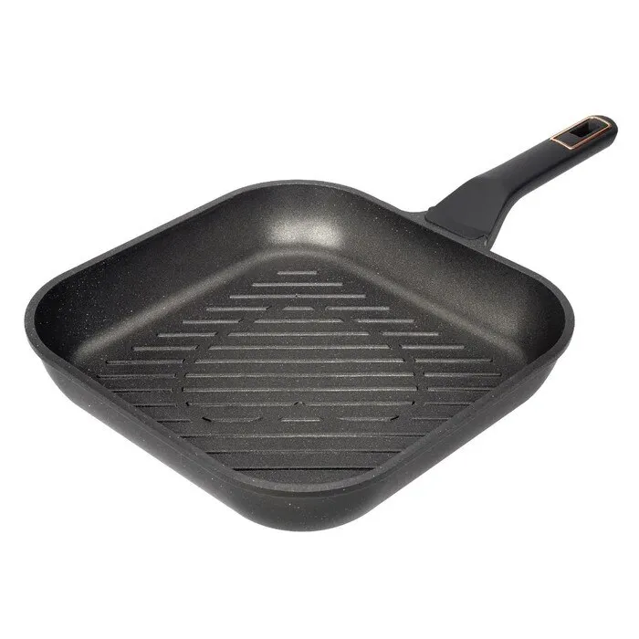 Tigaie grill Neoklein PH-GP28, aluminiu, negru, 28 cm