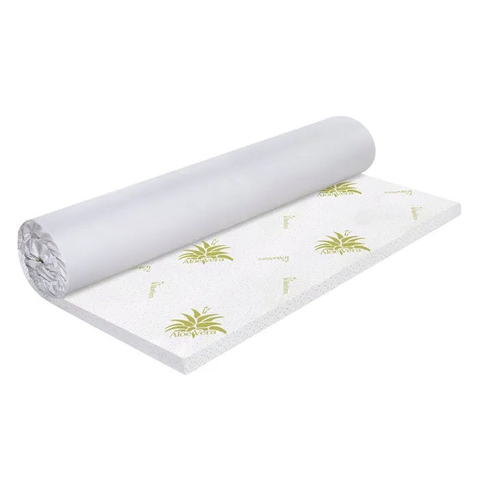 Topper saltea Bedora Aloe Essential, 120 x 200 cm, cu spuma poliuretanica