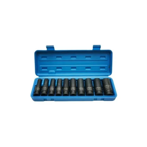 Trusa chei tubulare impact lungi 10-24 mm Cr-Mo 1/2 inch 10 piese — imaginea 2