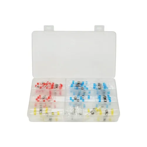 Trusa conectori termocontractabili cu cositor 0.25-6 mm² Leader 100 bucati