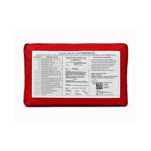 Trusa medicala auto prim ajutor tip borseta din material textil omologata RAR / DIN13164:2022 marca ART — imaginea 2