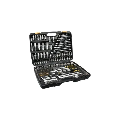 Trusa tubulare 1/2 inch 216 piese XXL cu clichet 45 dinti