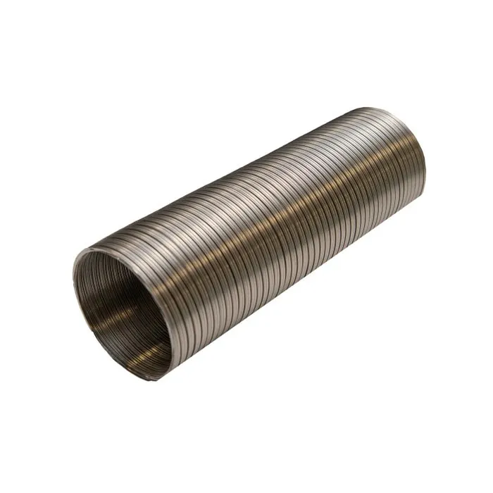 Tub flexibil, pentru tubulatura sistemelor de aerisire / climatizare, dublu comprimat, aluminiu, extensibil 1.5 m, D 100 mm