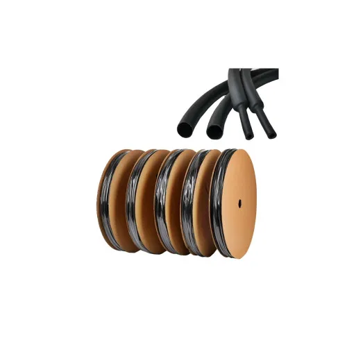 Tub varnis termocontractabil negru 3.0 mm 200 m rola raport contractie 2:1 — imaginea 3