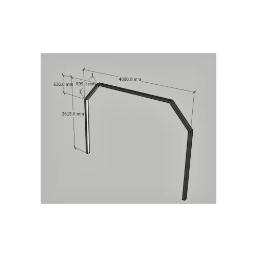 Tunel LED detailing auto 1470W, 6000K alb rece, 4000x5244 mm — imaginea 6