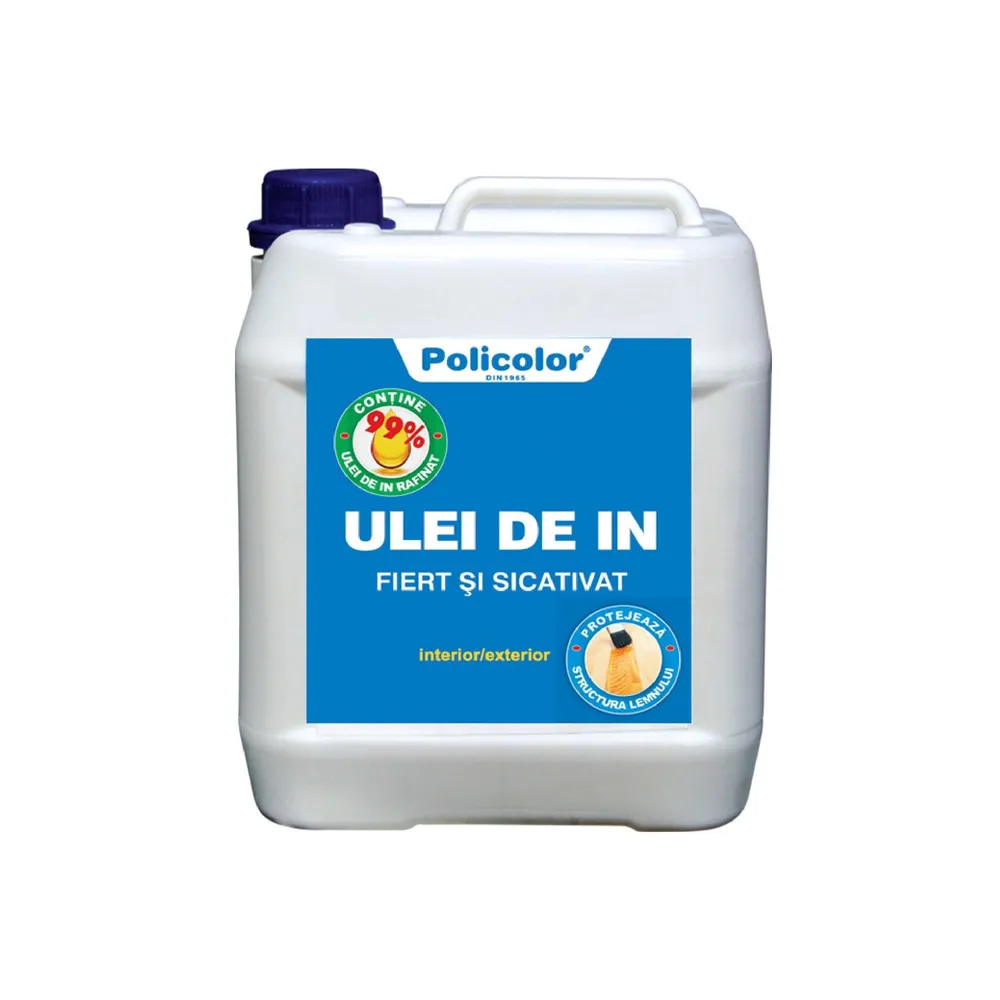Ulei de in pentru lemn Policolor, sicativat, 5 L