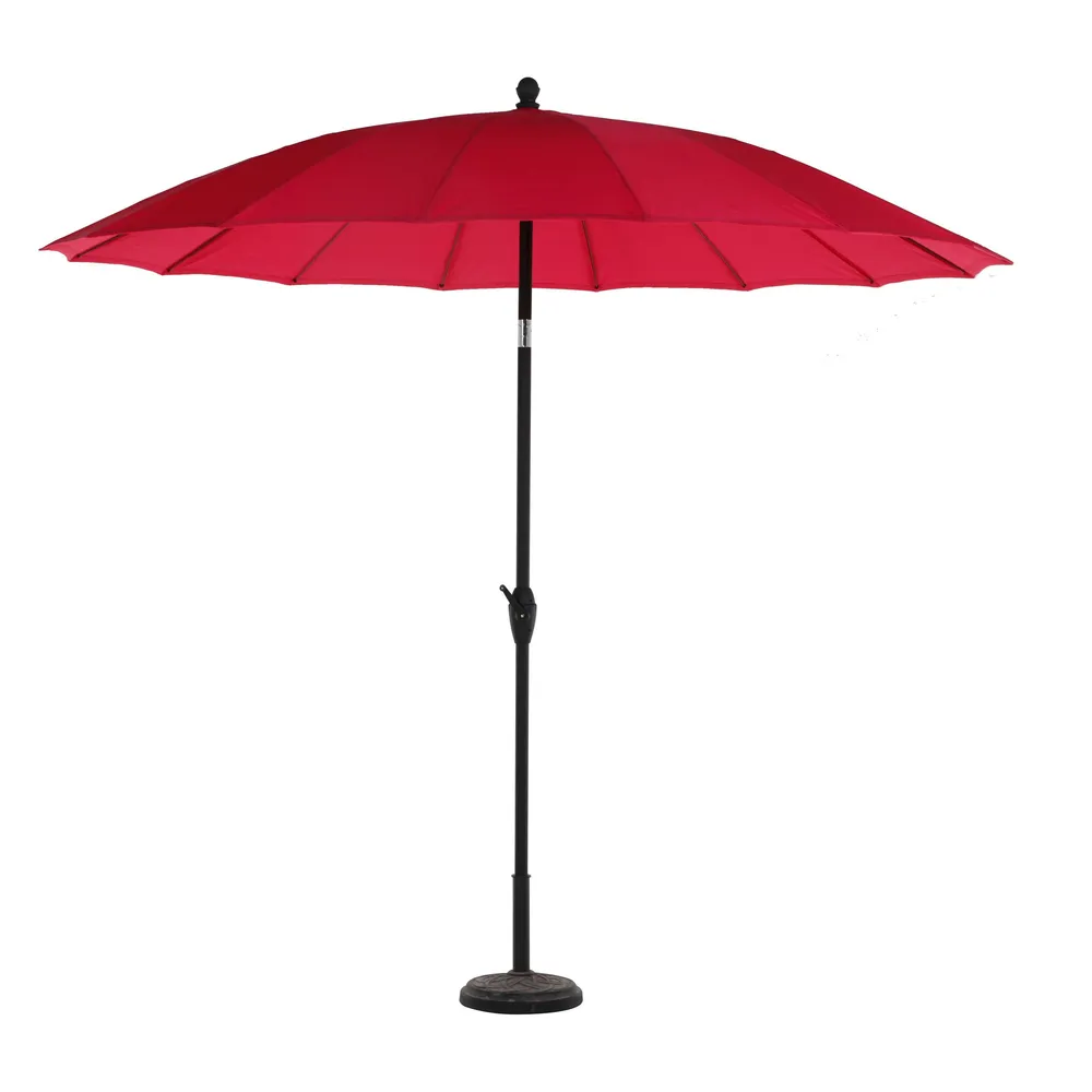 Umbrela soare de terasa / gradina, Grandio Mob Shanghai 311.454RD, rotunda, structura metal, rosu, D 270 cm