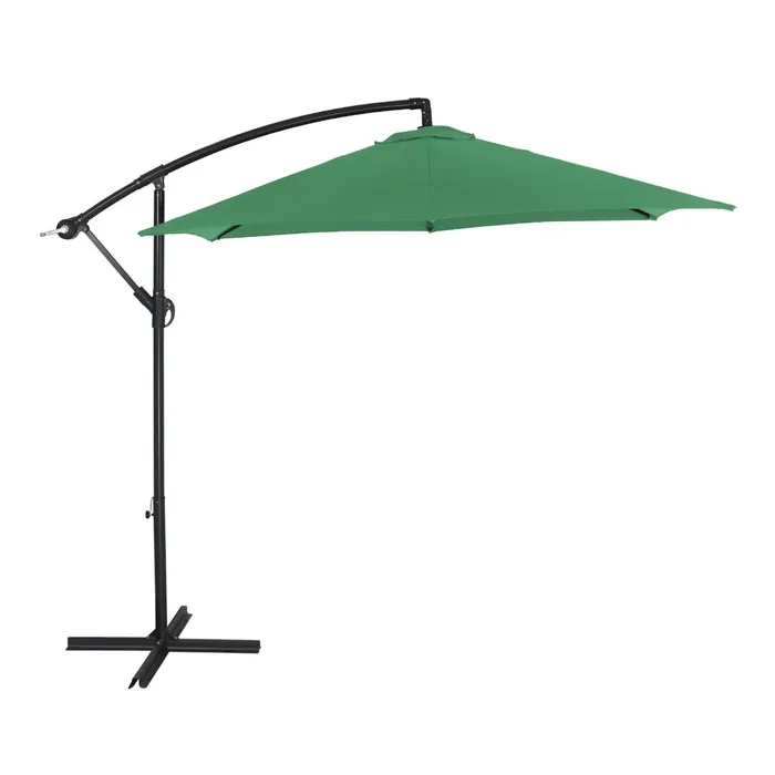 Umbrela soare de terasa / gradina Mera Grandio Mob, rotunda, structura metal, verde, D 270 cm