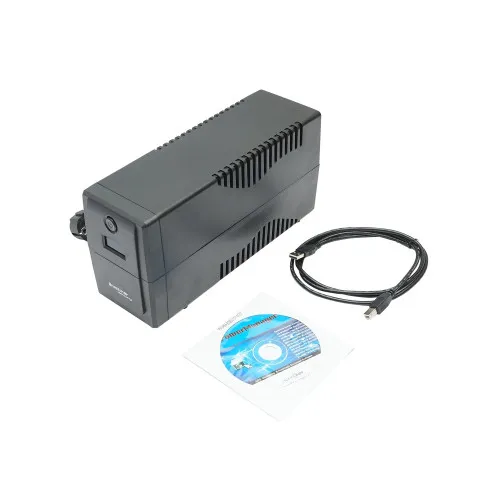 UPS 600VA 360W cu 2 prize Schuko, LCD, USB si AVR — imaginea 4