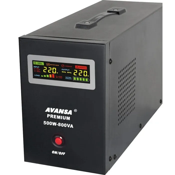 UPS centrala termica Avansa, 500 W, 800 VA, 230 V / 12 V, unda sinusoidala pura