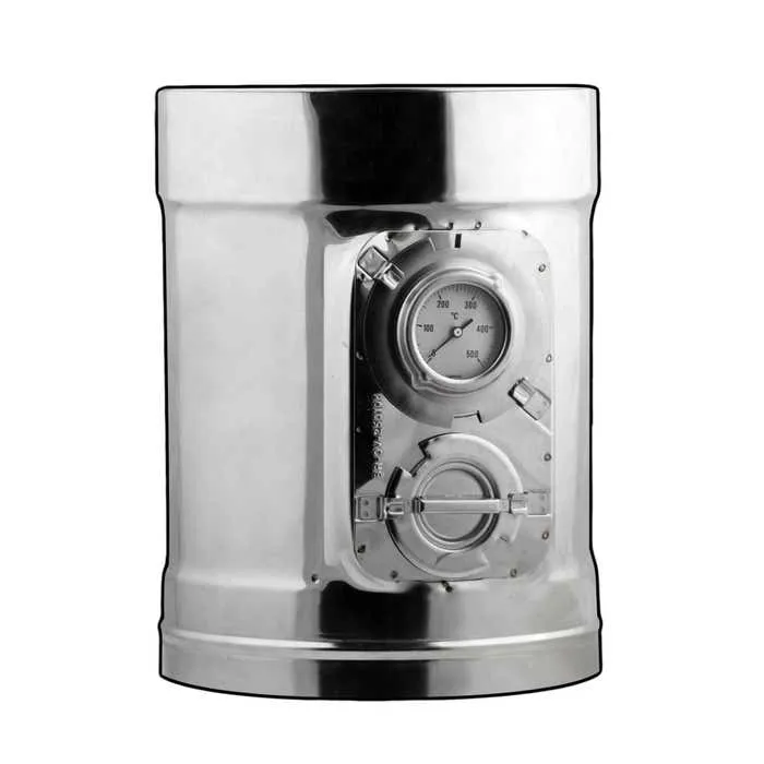 Usita vizitare inox Linox, cu termometru, D 130/180 mm