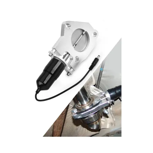 Valva electronica evacuare auto cu telecomanda pentru cut off V 63 mm inox 12V — imaginea 5