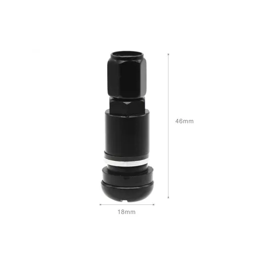 Valve metalice negre compatibile turisme si autoutilitare 4 bucati set — imaginea 4