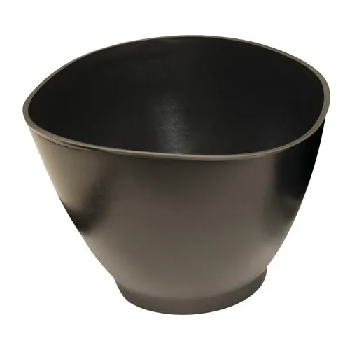 Vas cauciuc pentru ipsos, 125mm, negru