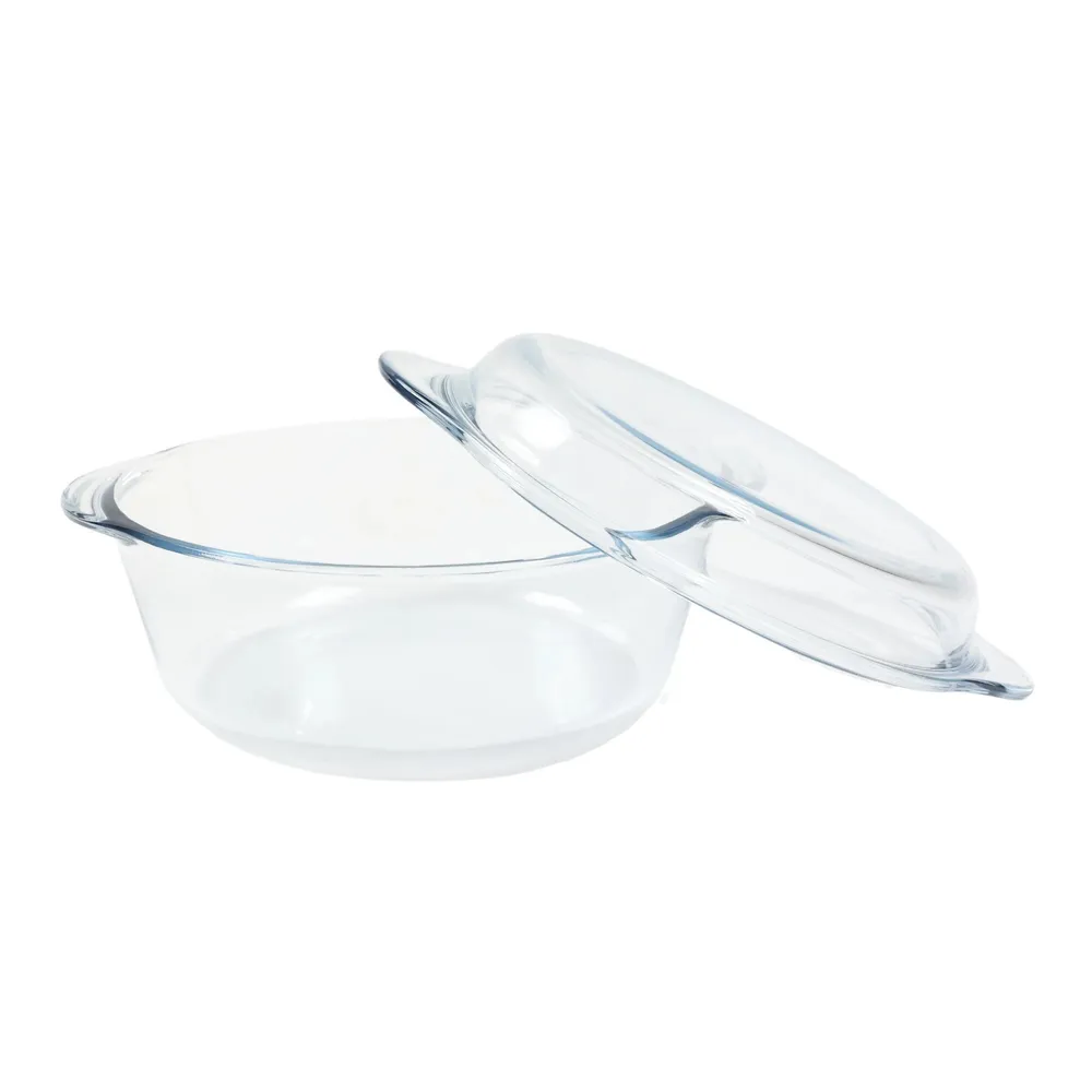 Vas termorezistent 59003, sticla termica, rotund, transparent, 25.1 x 22 cm