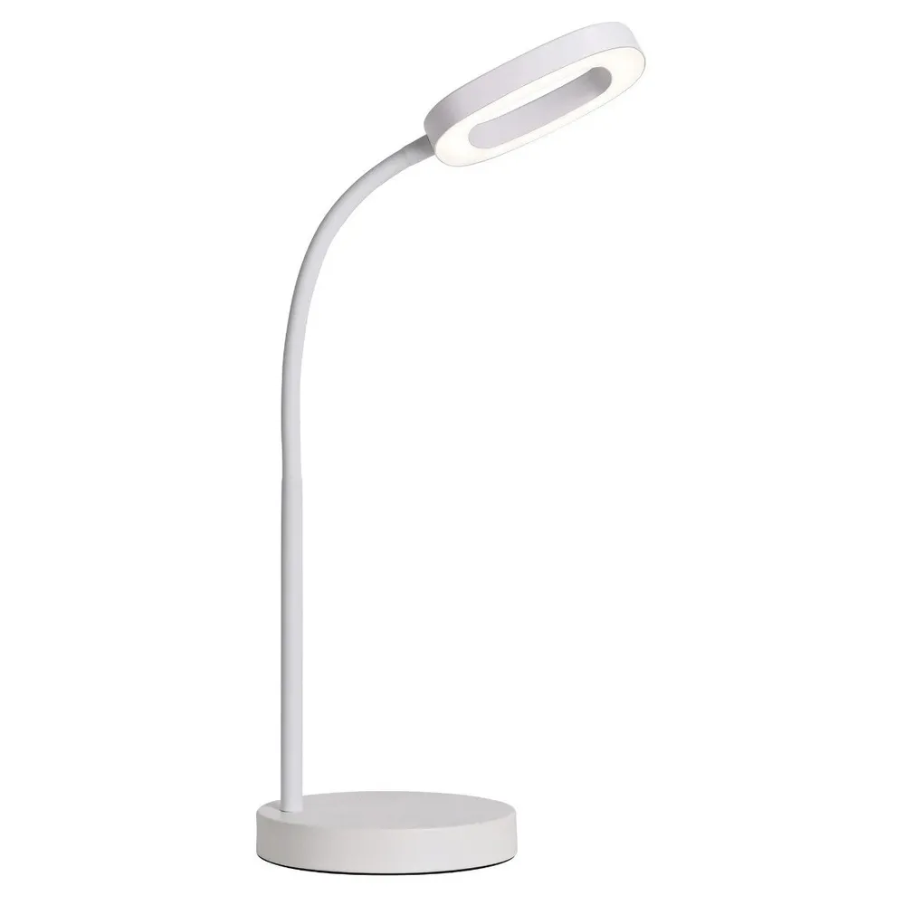 Veioza LED Hoff Mia, 8.5 W, 620 lm, lumina neutra, dimabil, alb, modern