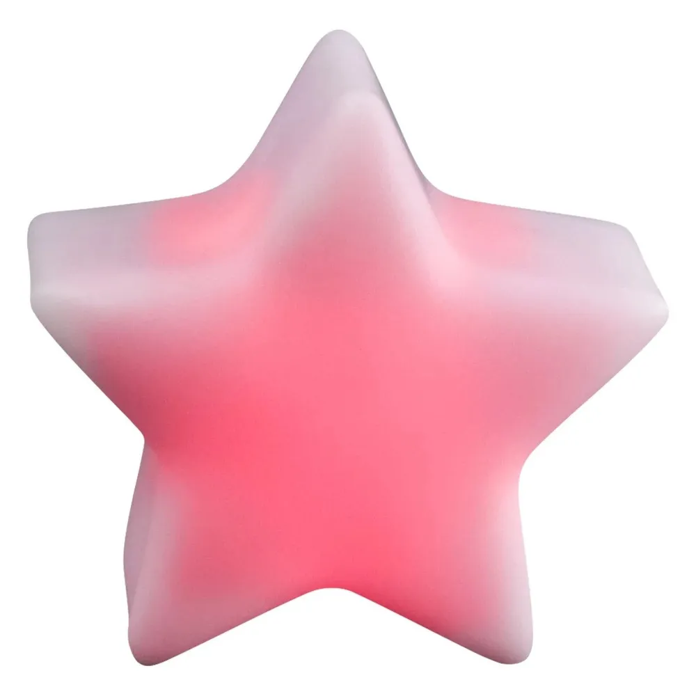 Veioza LED RGB Hoff Stea, 7 moduri de iluminare, alb, modern