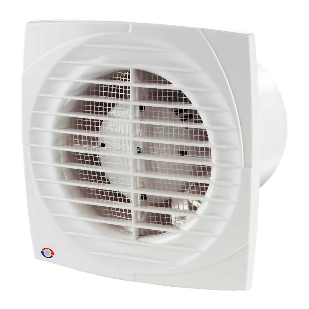 Ventilator baie, axial, Vents 150 DT, cu timer, cu plasa anti-insecte, plastic, IP34, 24 W, 2400 RPM, 292 mc/h, D 150 mm