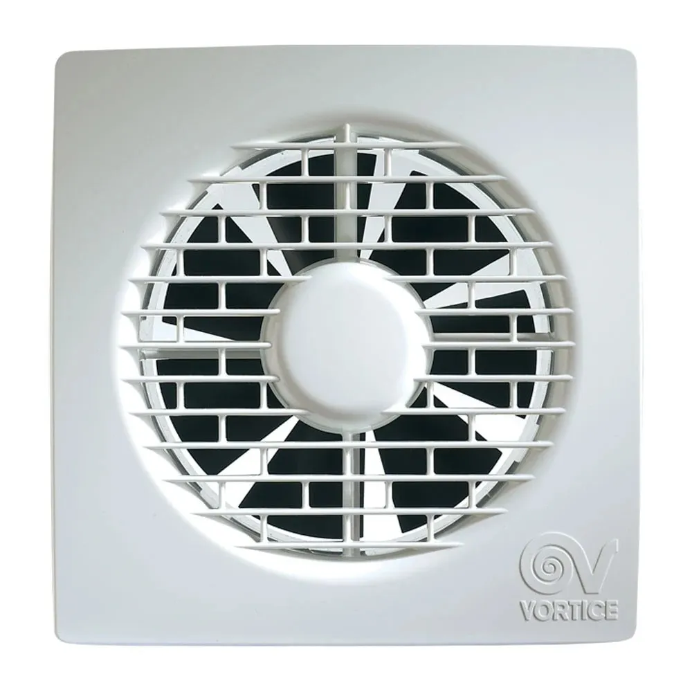 Ventilator baie, axial, Vortice Punto Filo MF 120/5", cu clapeta antiretur, plastic, IPX4, 20 W, 2150 RPM, 175 mc/h, D 120 mm