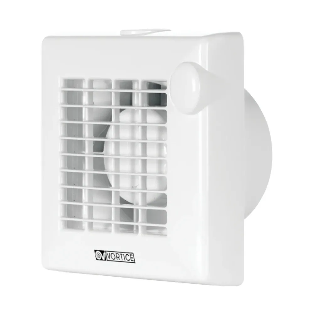 Ventilator baie, axial, Vortice Punto M 100/4" 11201, plastic, IPX4, 18 W, 2400 RPM, 90 mc/h, D 100 mm