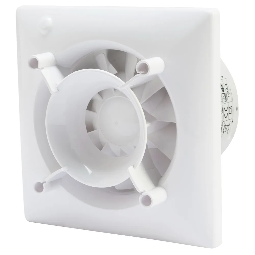 Ventilator Equation, D 100 mm, 73 m3/h, cu senzor umiditate si timer, fara panou frontal
