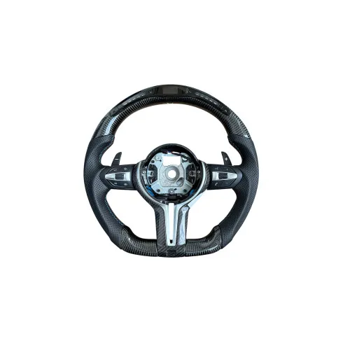Volan sport carbon cu display compatibil BMW Seria 5 F10/F11/F07, Seria 6 F06/F12/F13, Seria 7 F01/F02