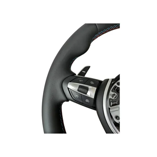 Volan sport piele compatibil cu modelele BMW Seria 5 F10,F11,F07 Seria 6 F06,F12,F13 Seria 7 F01,F02 — imaginea 2