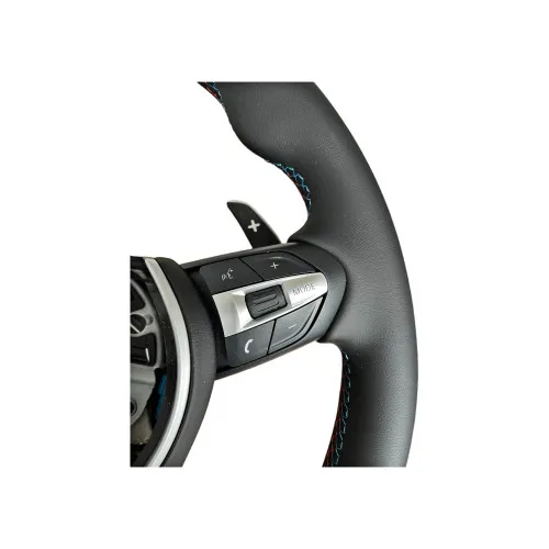 Volan sport piele compatibil cu modelele BMW Seria 5 F10,F11,F07 Seria 6 F06,F12,F13 Seria 7 F01,F02 — imaginea 3