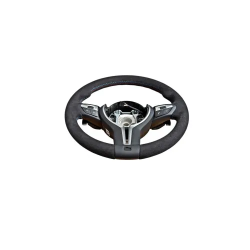 Volan sport piele imitatie alcantara compatibil cu modelele BMW Seria 5 F10,F11,F07 Seria 6 F06,F12,F13 Seria 7 F01,F02 — imaginea 5