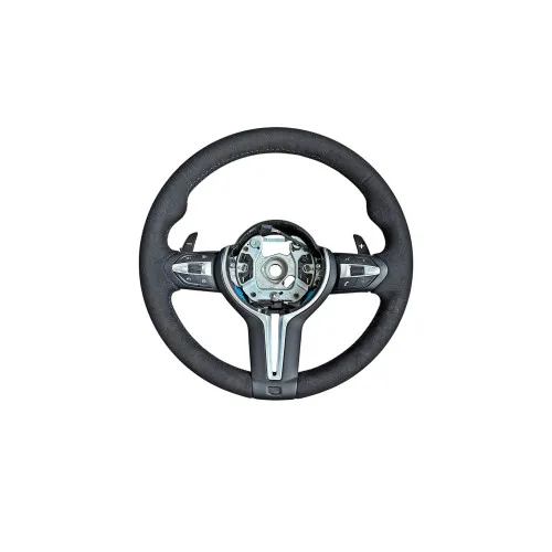 Volan sport piele imitatie alcantara compatibil cu modelele BMW Seria 5 F10,F11,F07 Seria 6 F06,F12,F13 Seria 7 F01,F02