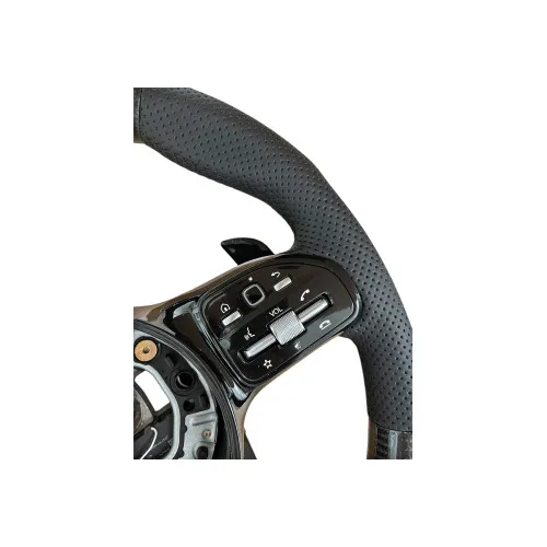 Volan sport piele perforata compatibil cu modelele Mercedes 2006-2010 Produs compatibil - nu este OEM — imaginea 3