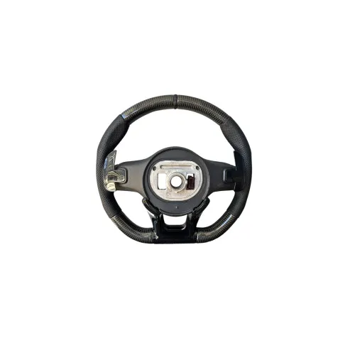 Volan sport piele perforata si carbon compatibil cu modelele Mercedes 2010-2021 Produs compatibil - nu este OEM — imaginea 5