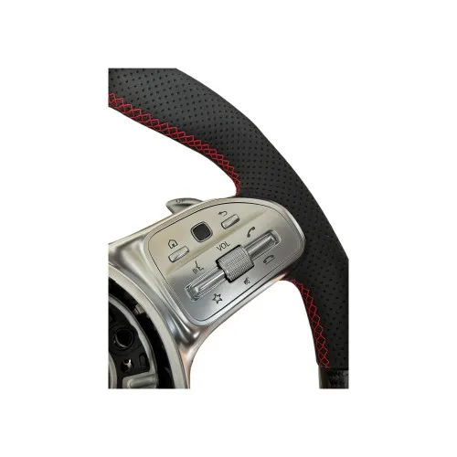 Volan sport piele si carbon compatibil cu modelele Mercedes 2011-2021 Produs compatibil - nu este OEM — imaginea 4