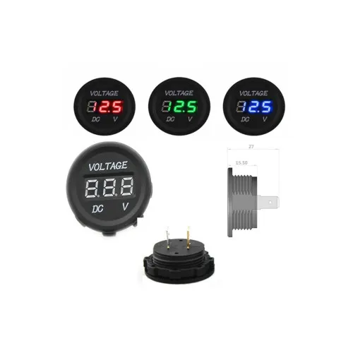 Voltmetru digital 6-30V 12/24V — imaginea 3