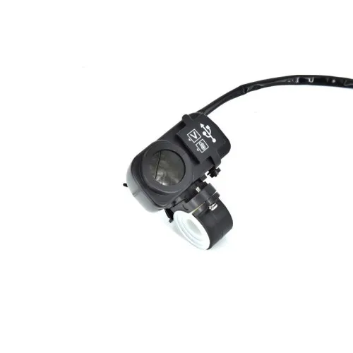 Voltmetru moto 12V cu termometru si mufa USB — imaginea 4