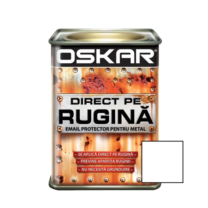 Vopsea alchidica Direct pe rugina Oskar, interior / exterior, verde inchis lucios, 0.5 L